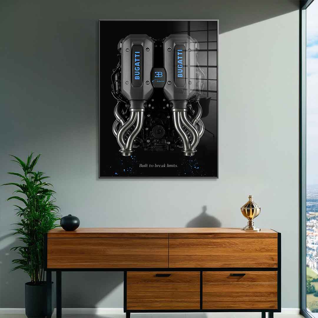 Bugatti Engine - Acrylglas