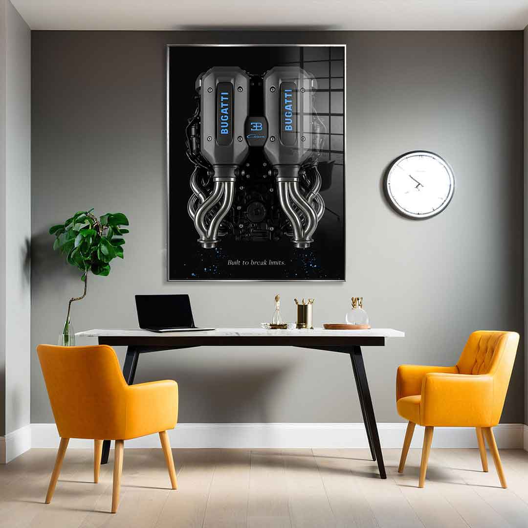 Bugatti Engine - Acrylglas
