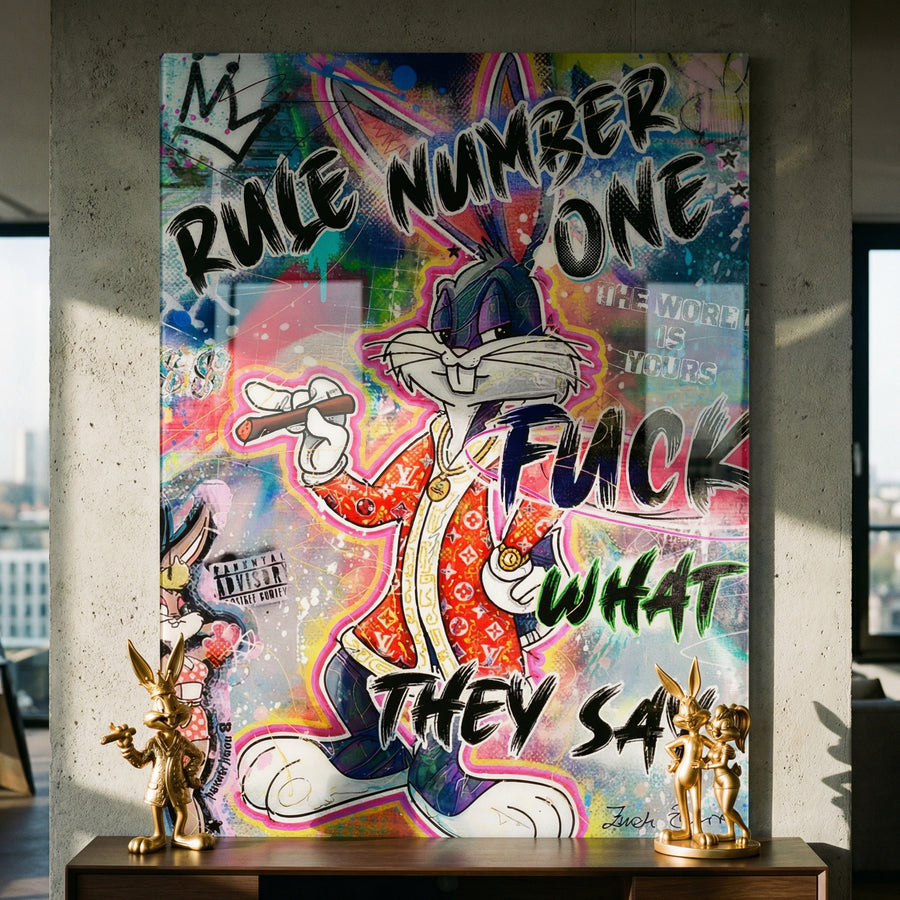 Bunny Fuck - szkło akrylowe