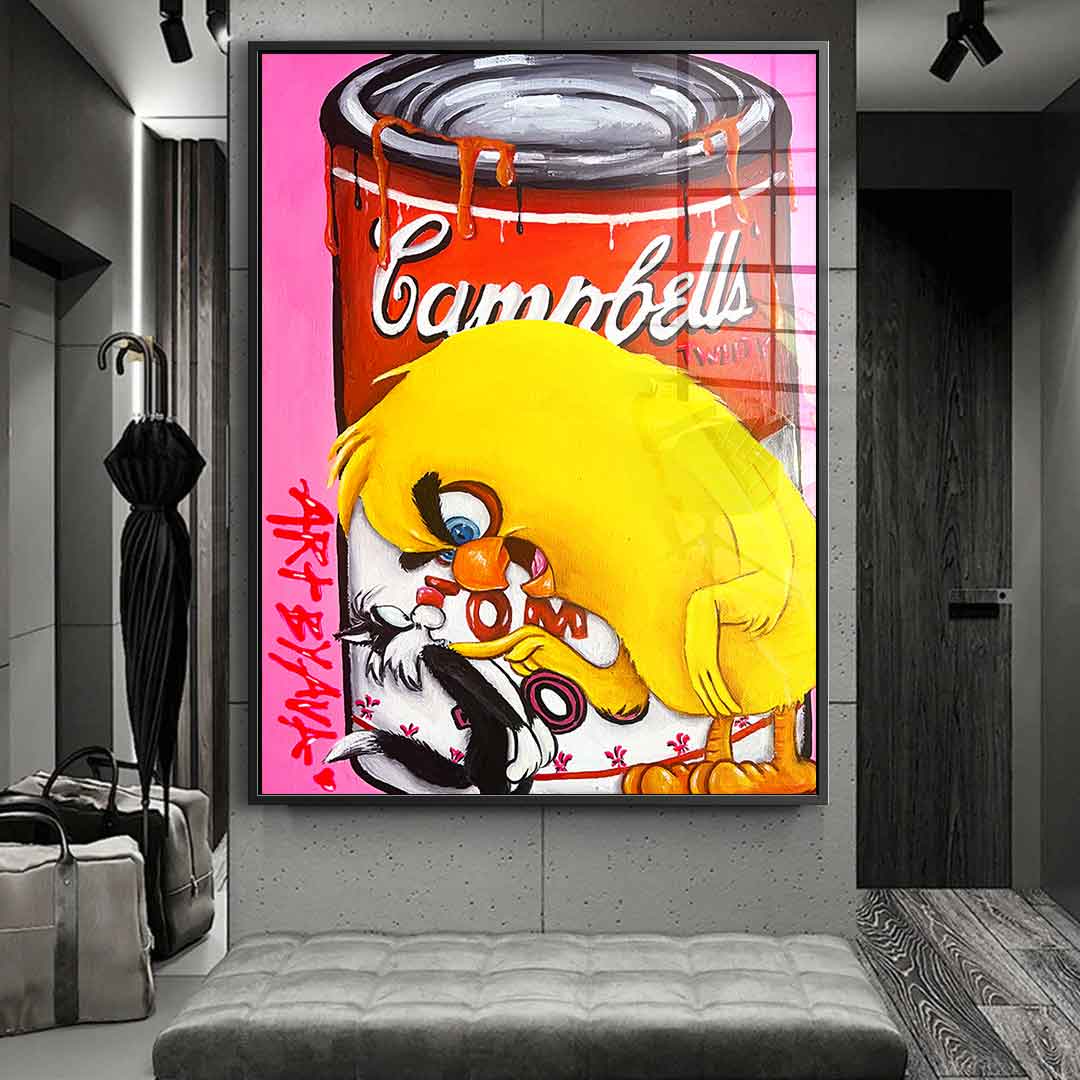 Campbells's Tweety - Acrylglas