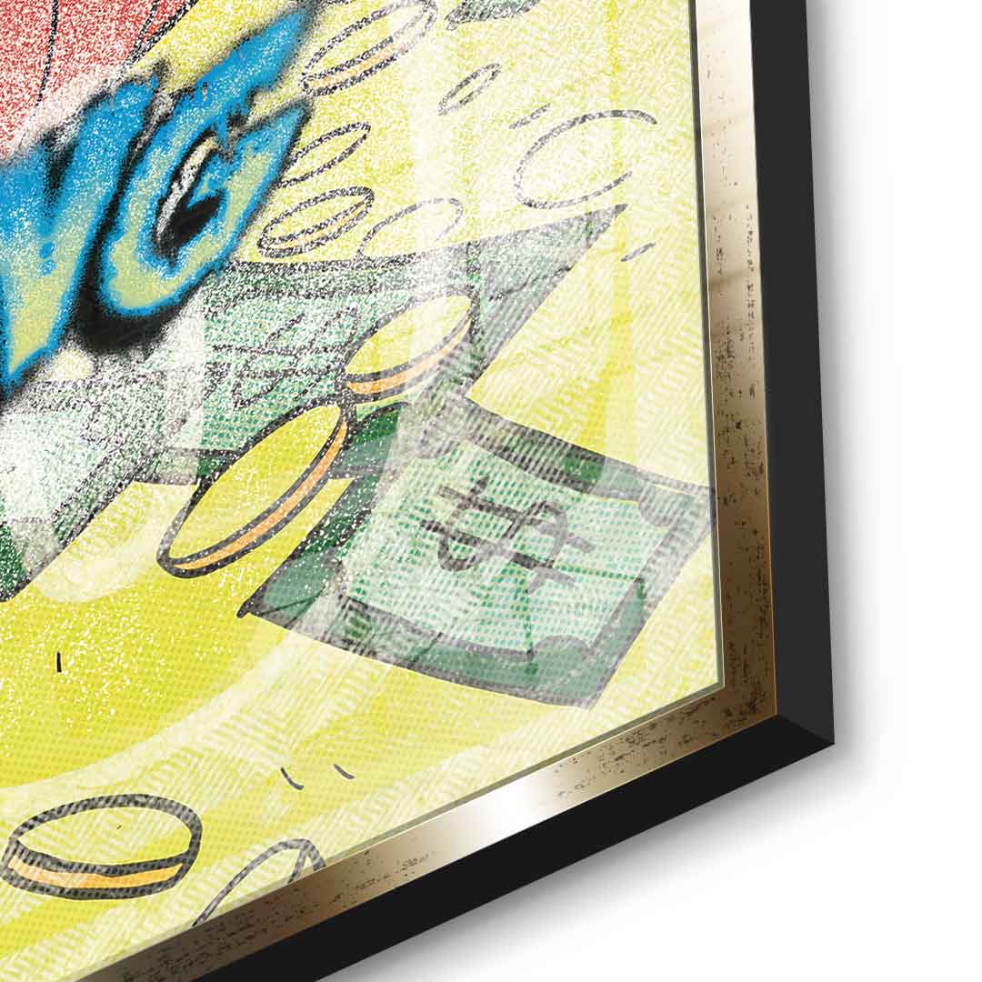 Cash is king - Acrylic glass