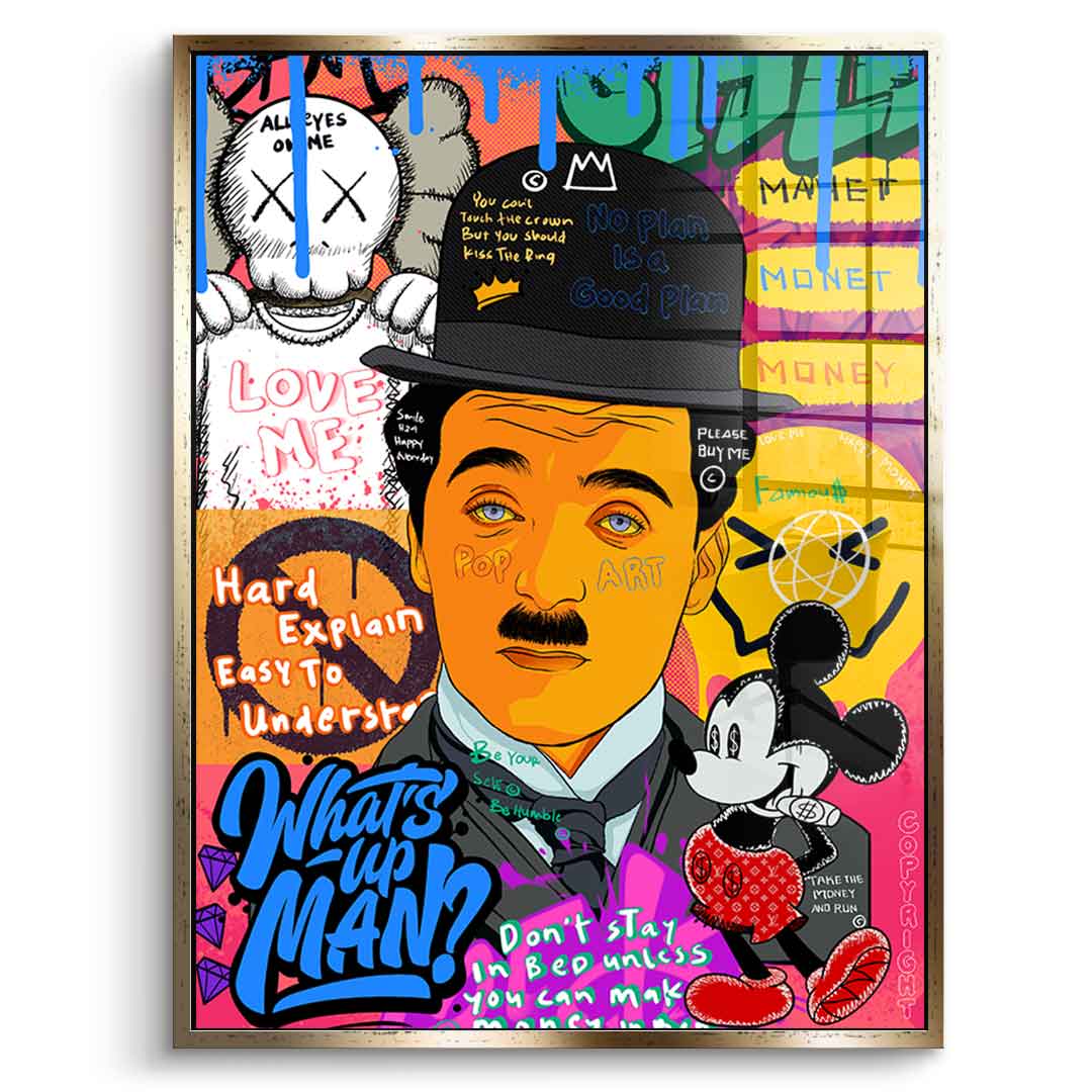 Charlie Chaplin - Acrylic glass