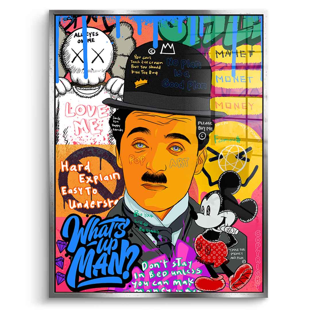Charlie Chaplin - Acrylic glass