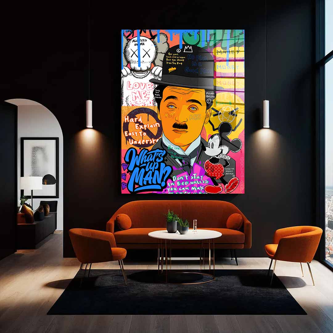 Charlie Chaplin - Acrylic glass