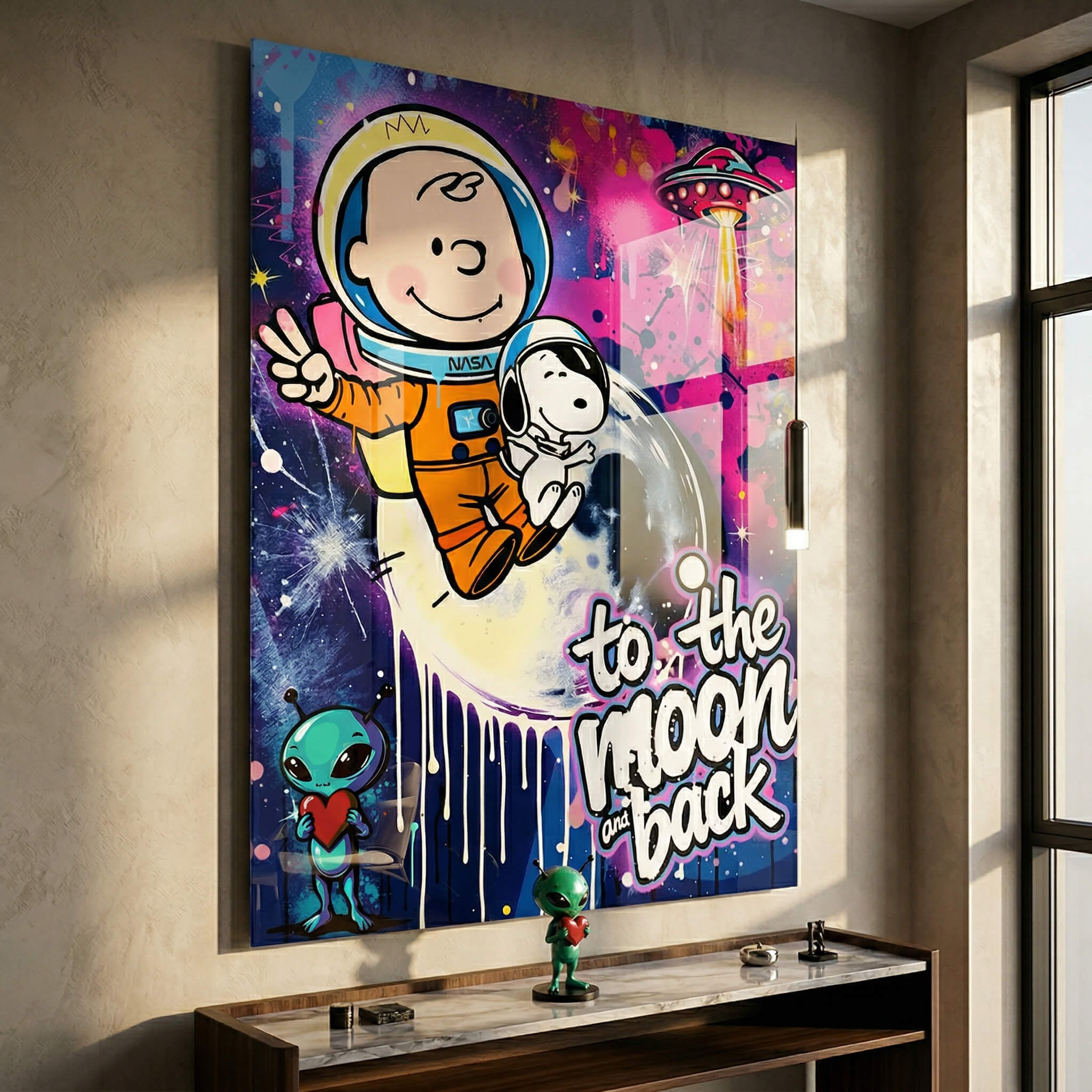 Charlie Snoopy - Acrylglas