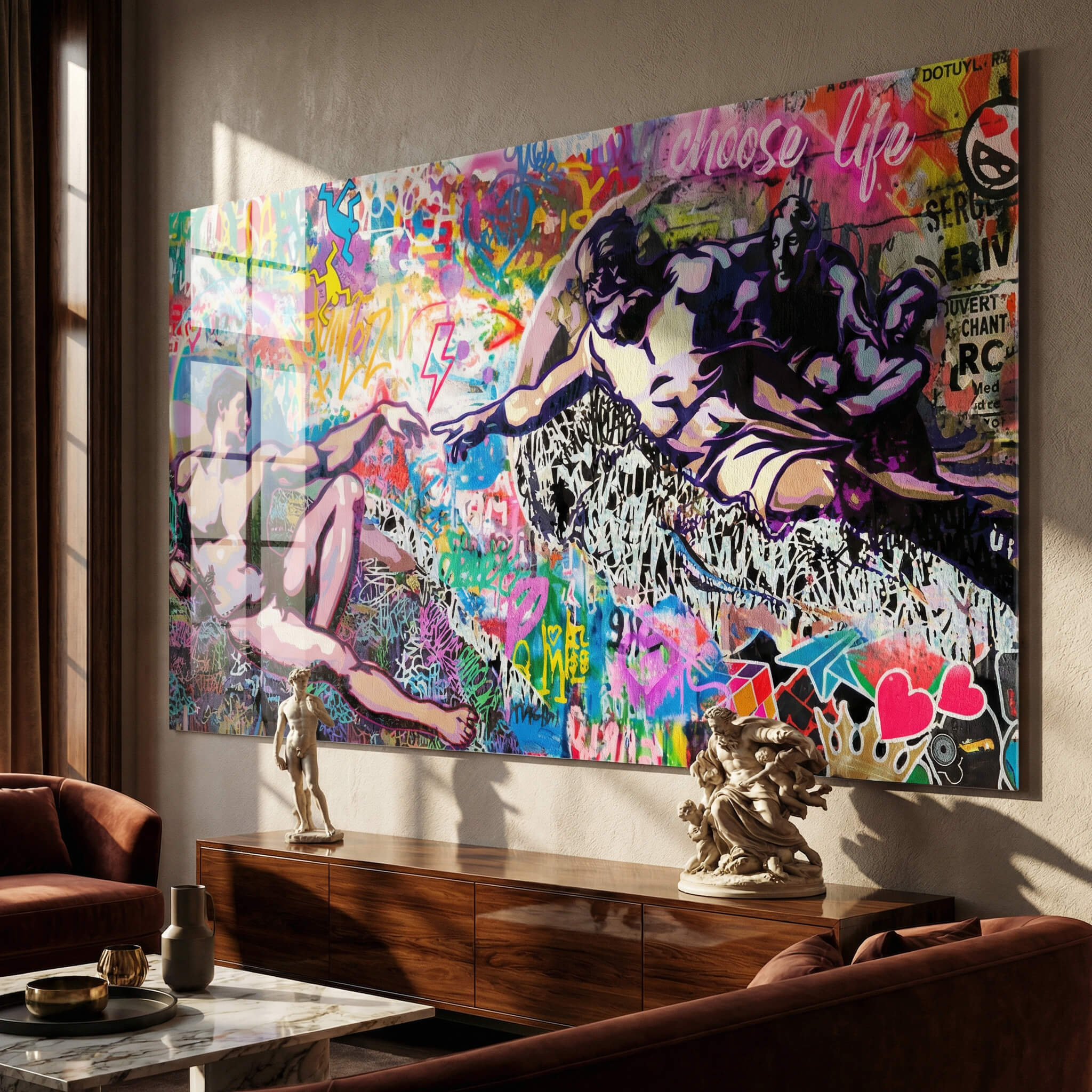 Creation Adam - Acrylic glass