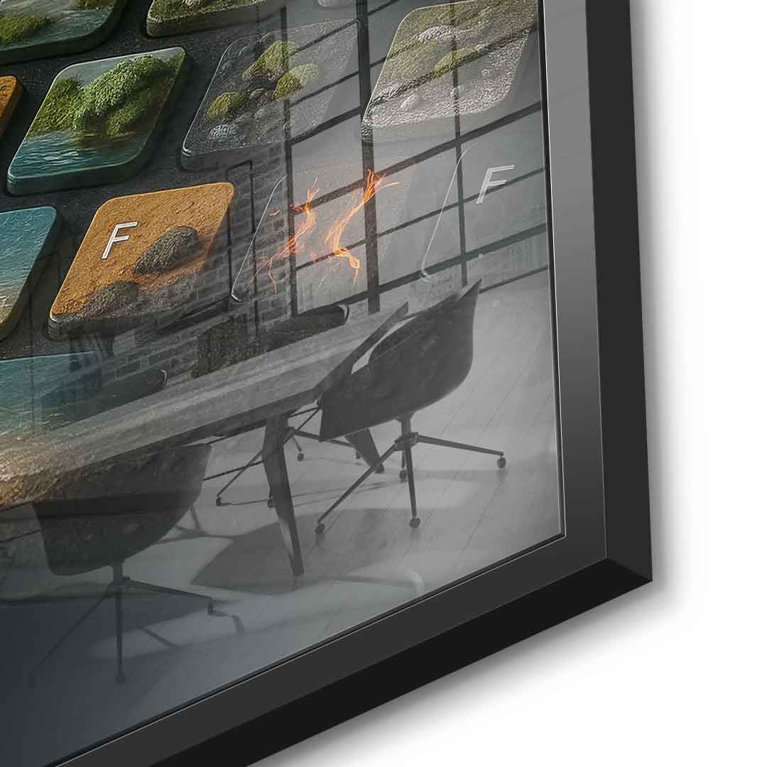 Cyber ​​symbiosis - Acrylic glass