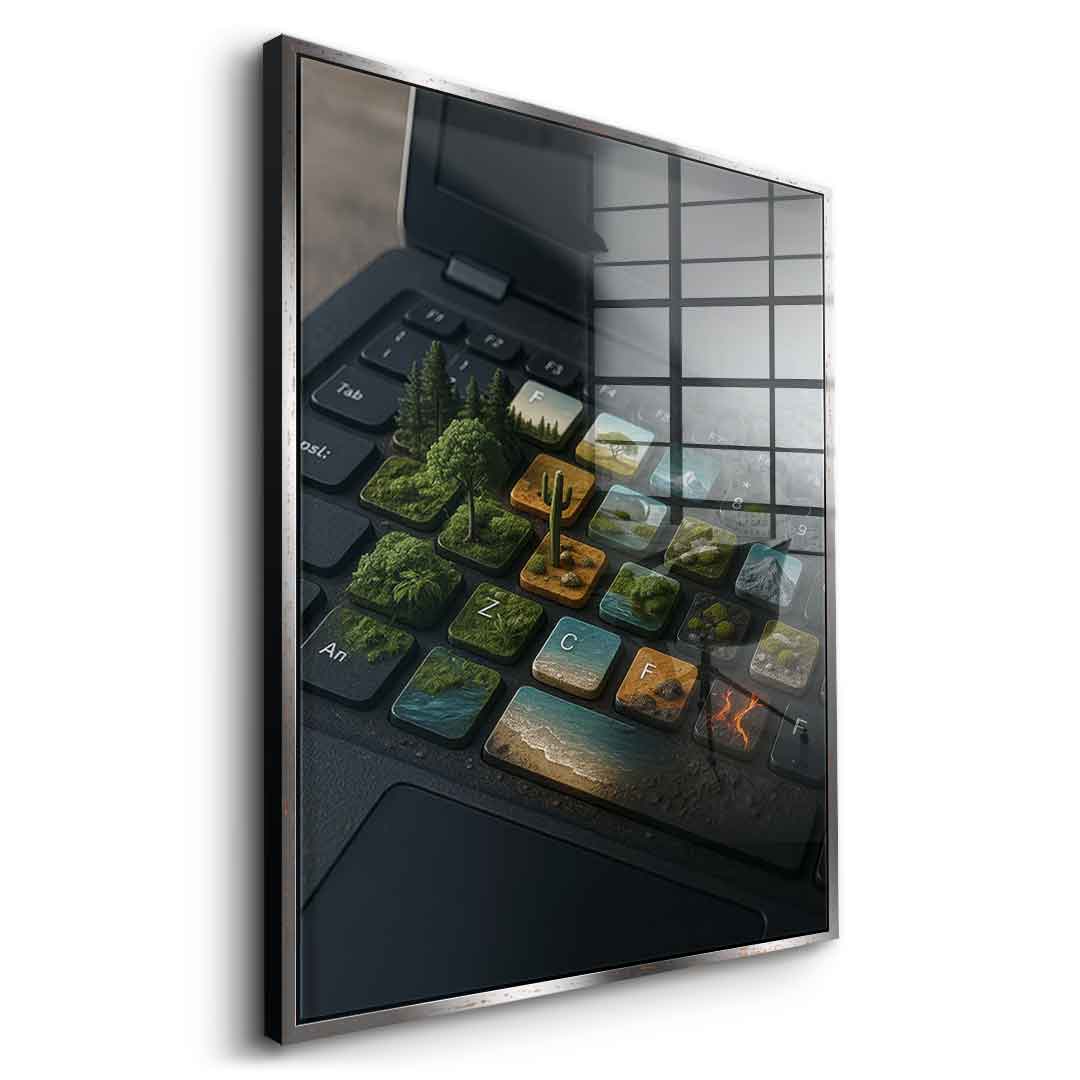 Cyber ​​symbiosis - Acrylic glass
