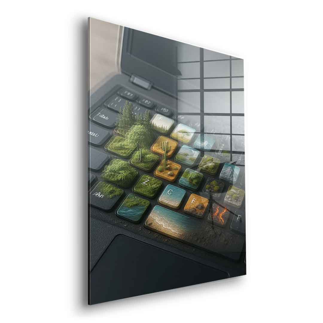 Cyber ​​symbiosis - Acrylic glass