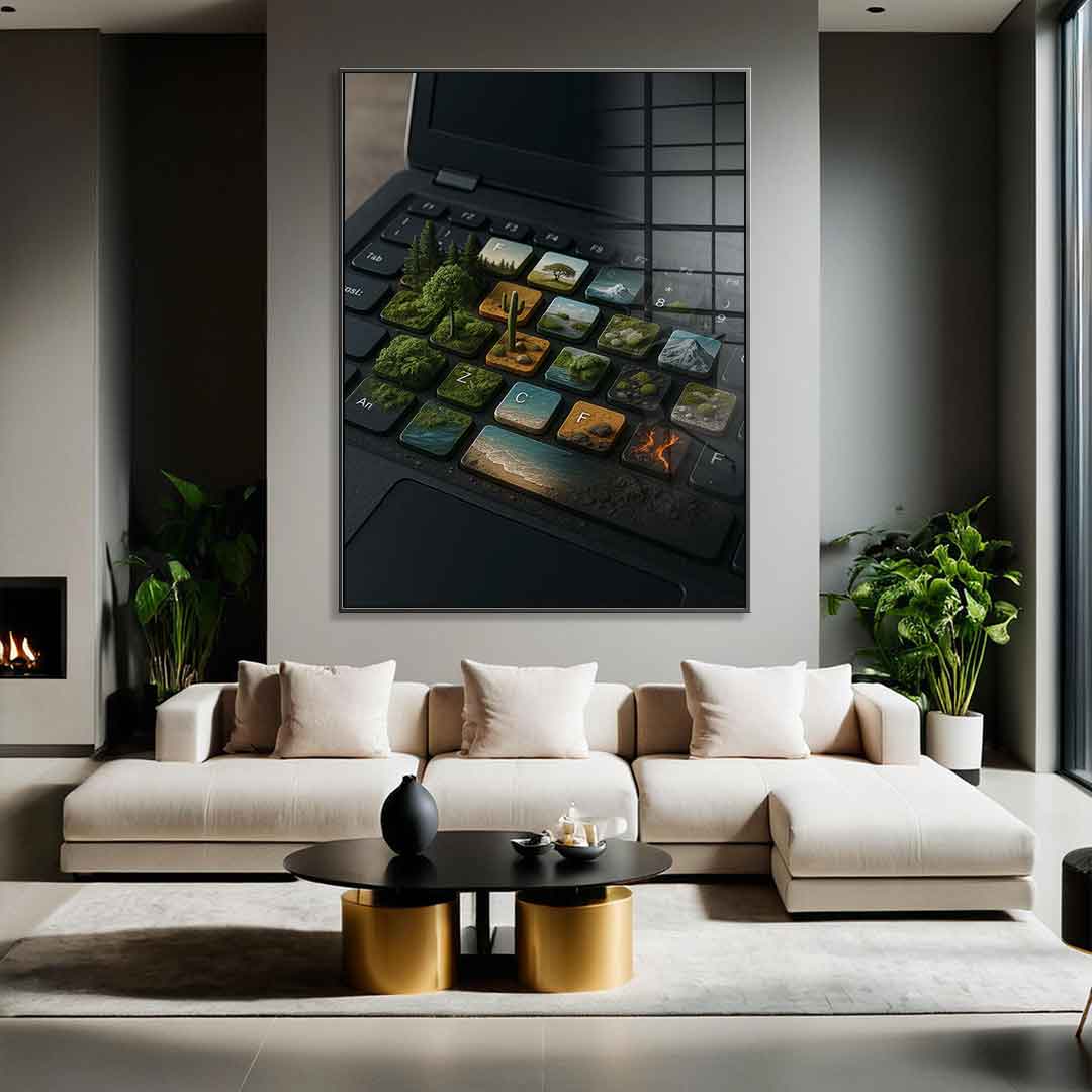 Cyber ​​symbiosis - Acrylic glass