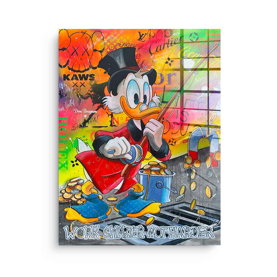 Work Smarter not Harder - Acrylglas