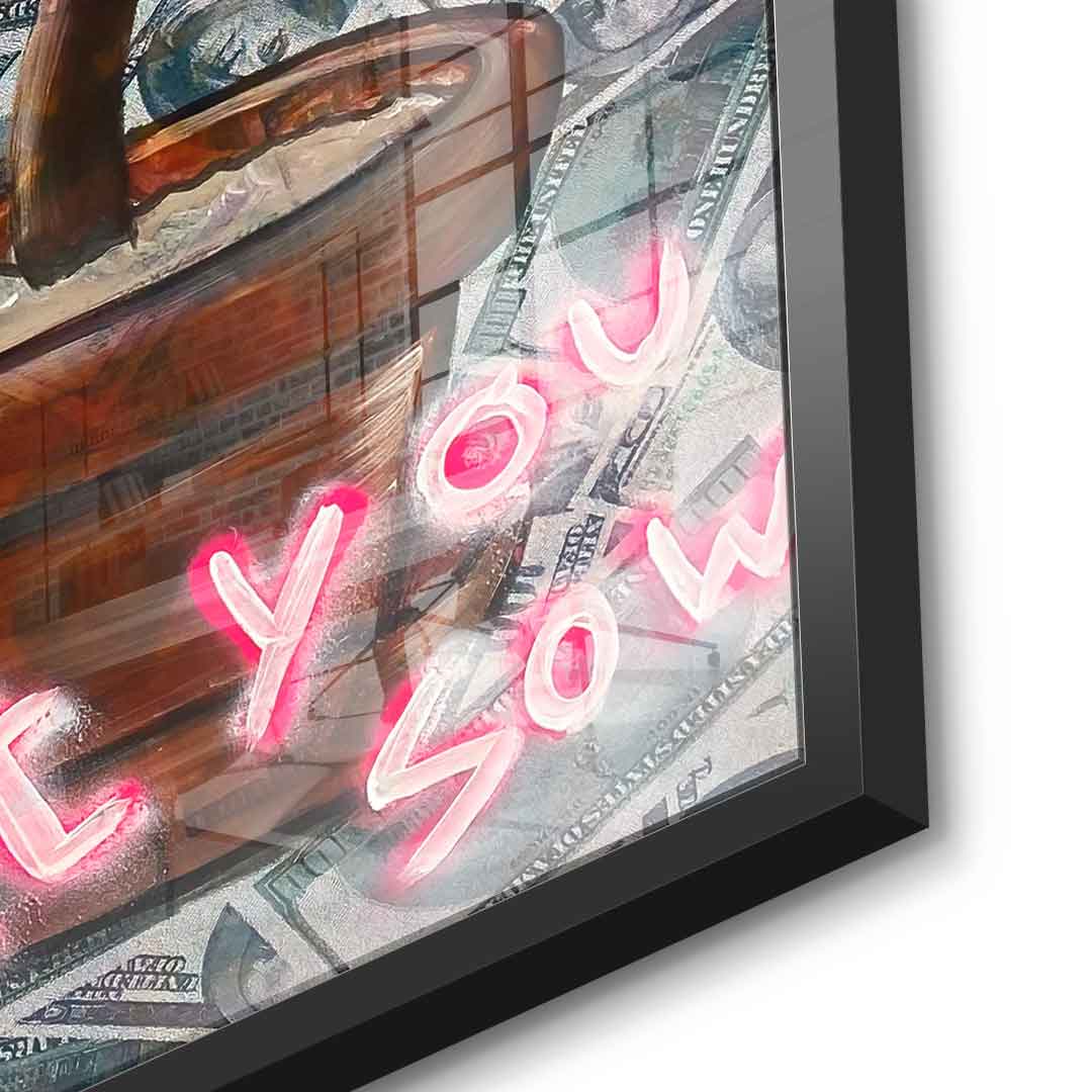You reap what you sow - acrylic glass