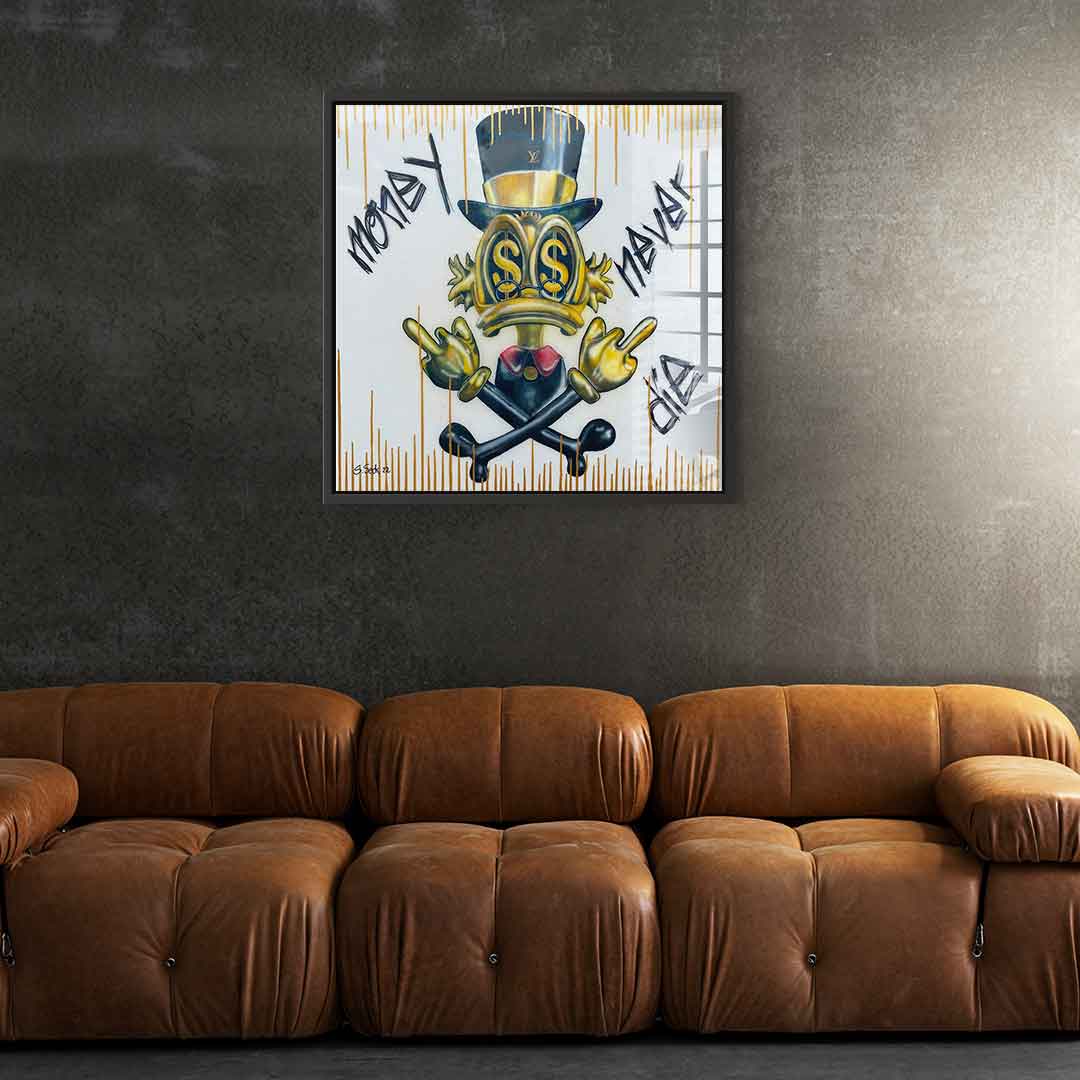 Money never dies - Acrylic glass