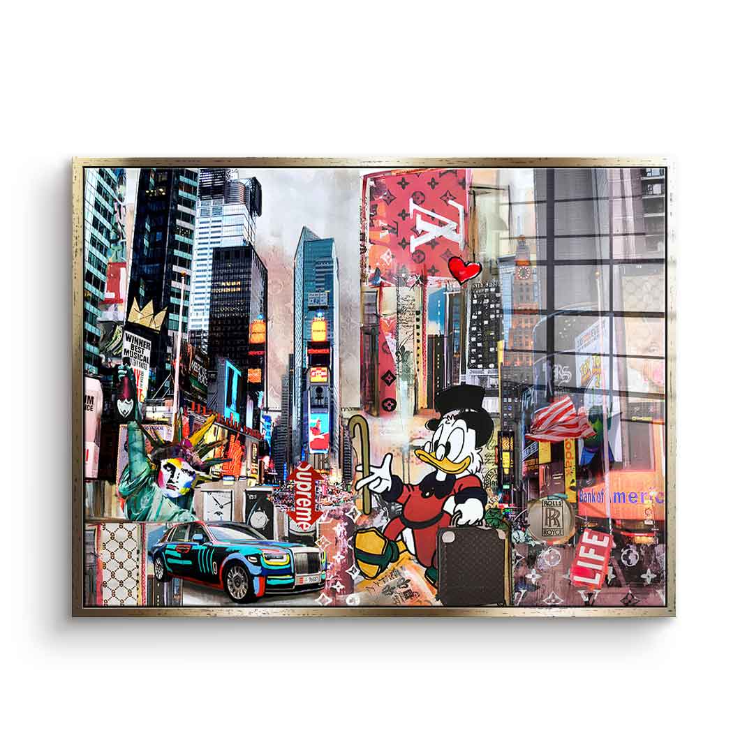 Dagobert in New York City - Acrylglas