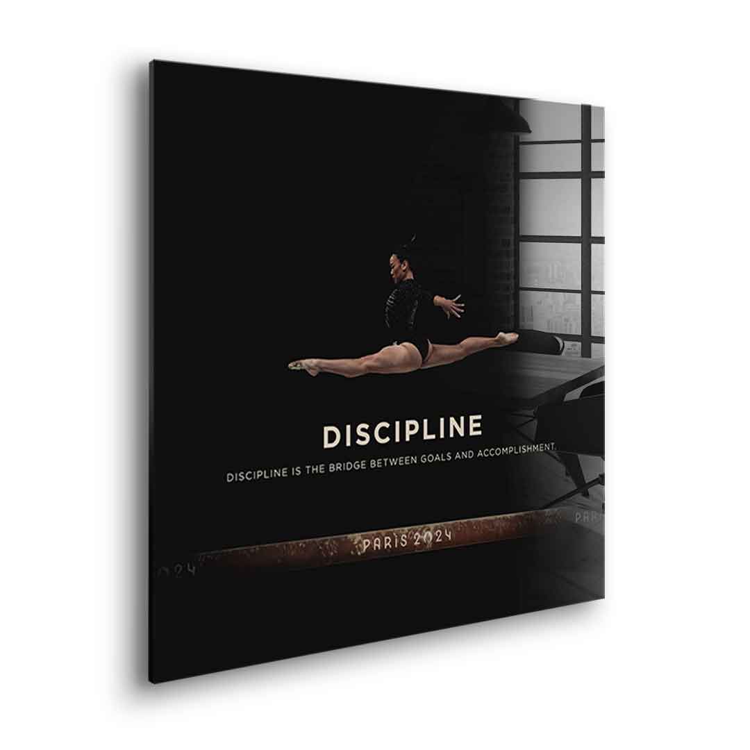 Discipline #Turnen - Quadrat Edition - Acrylglas