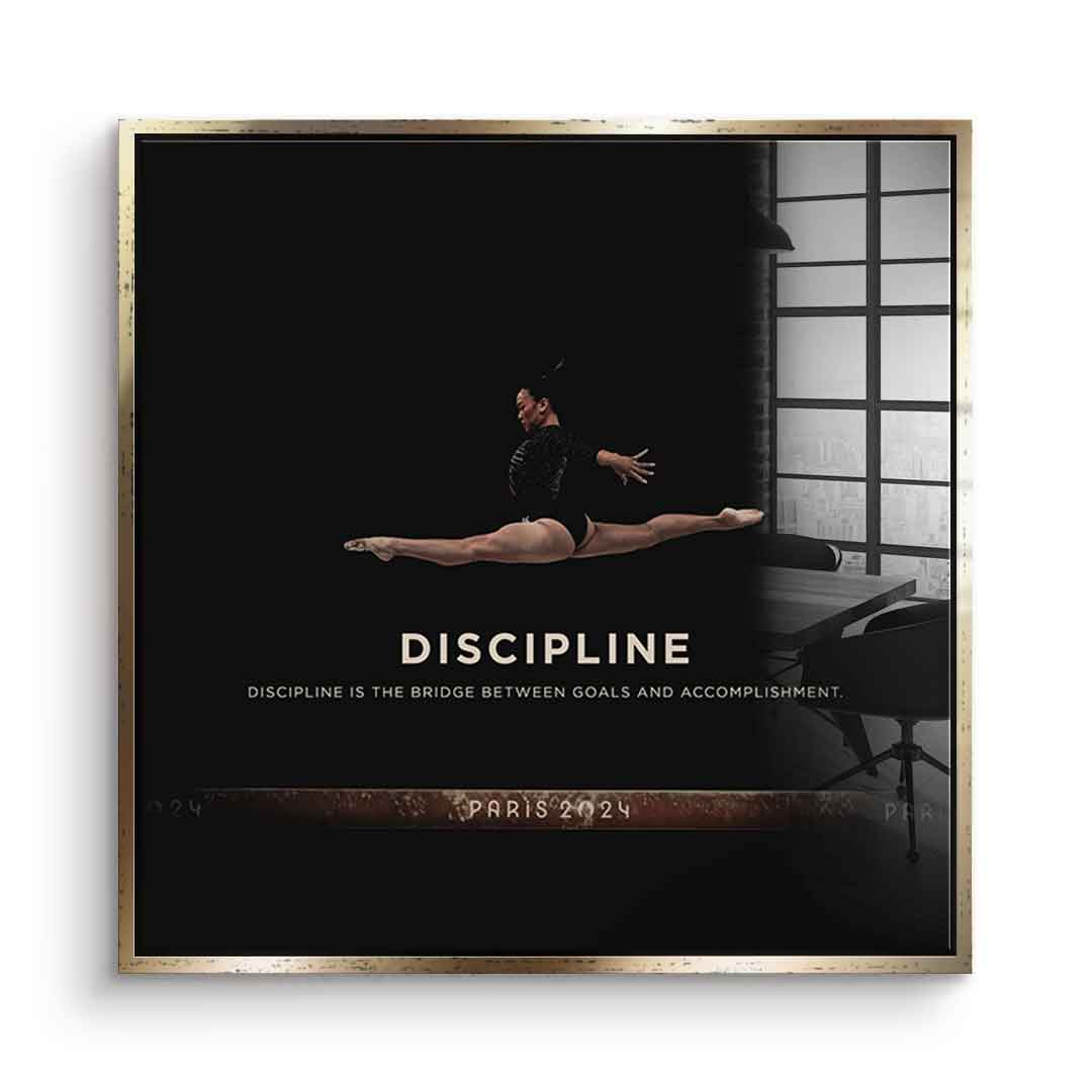 Discipline #Turnen - Quadrat Edition - Acrylglas