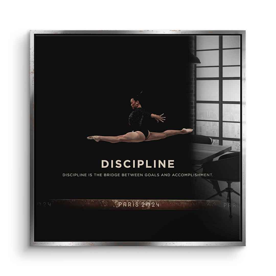 Discipline #Turnen - Quadrat Edition - Acrylglas