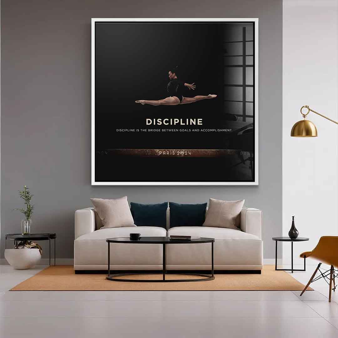 Discipline #Turnen - Quadrat Edition - Acrylglas
