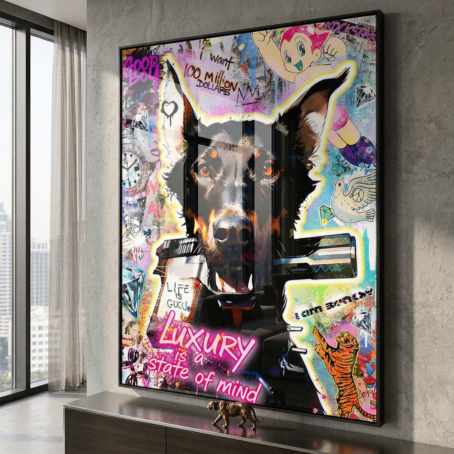 Doberman Luksus - Szkło akrylowe
