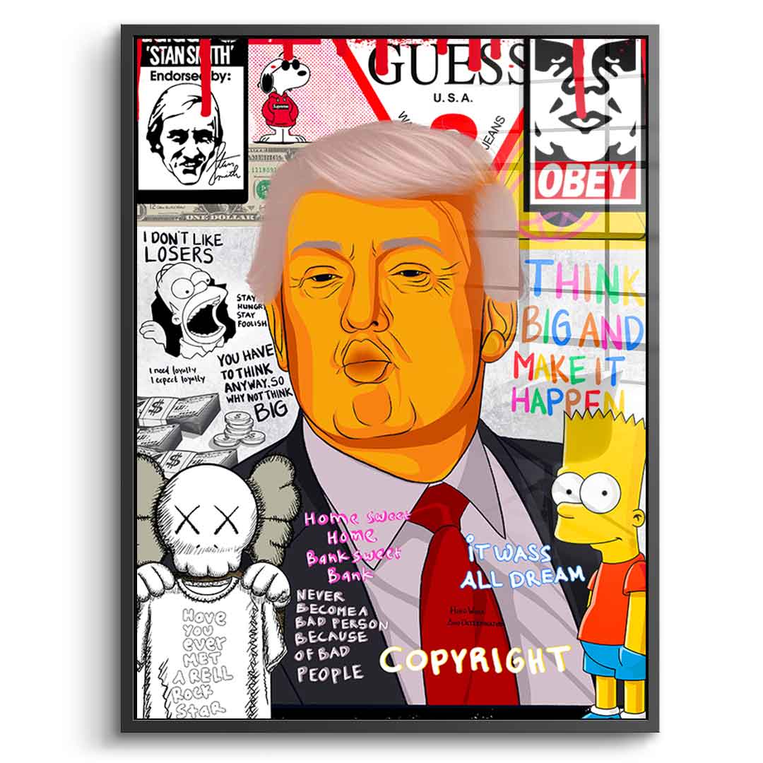 Donald Trump - Szkło akrylowe
