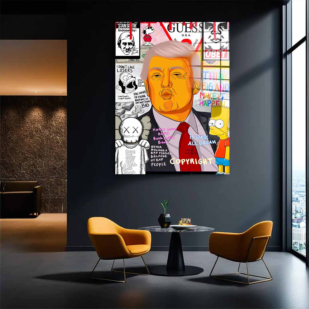 Donald Trump - Szkło akrylowe