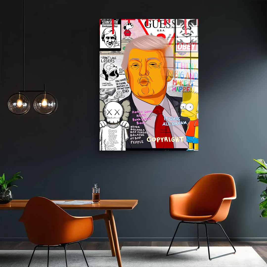 Donald Trump - Szkło akrylowe