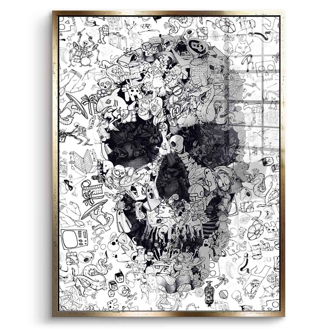 Doodle Puzzle - Acrylglas