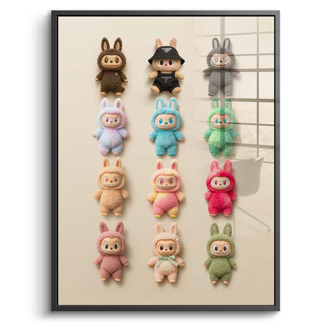Flat Labubu Collection - Acrylglas