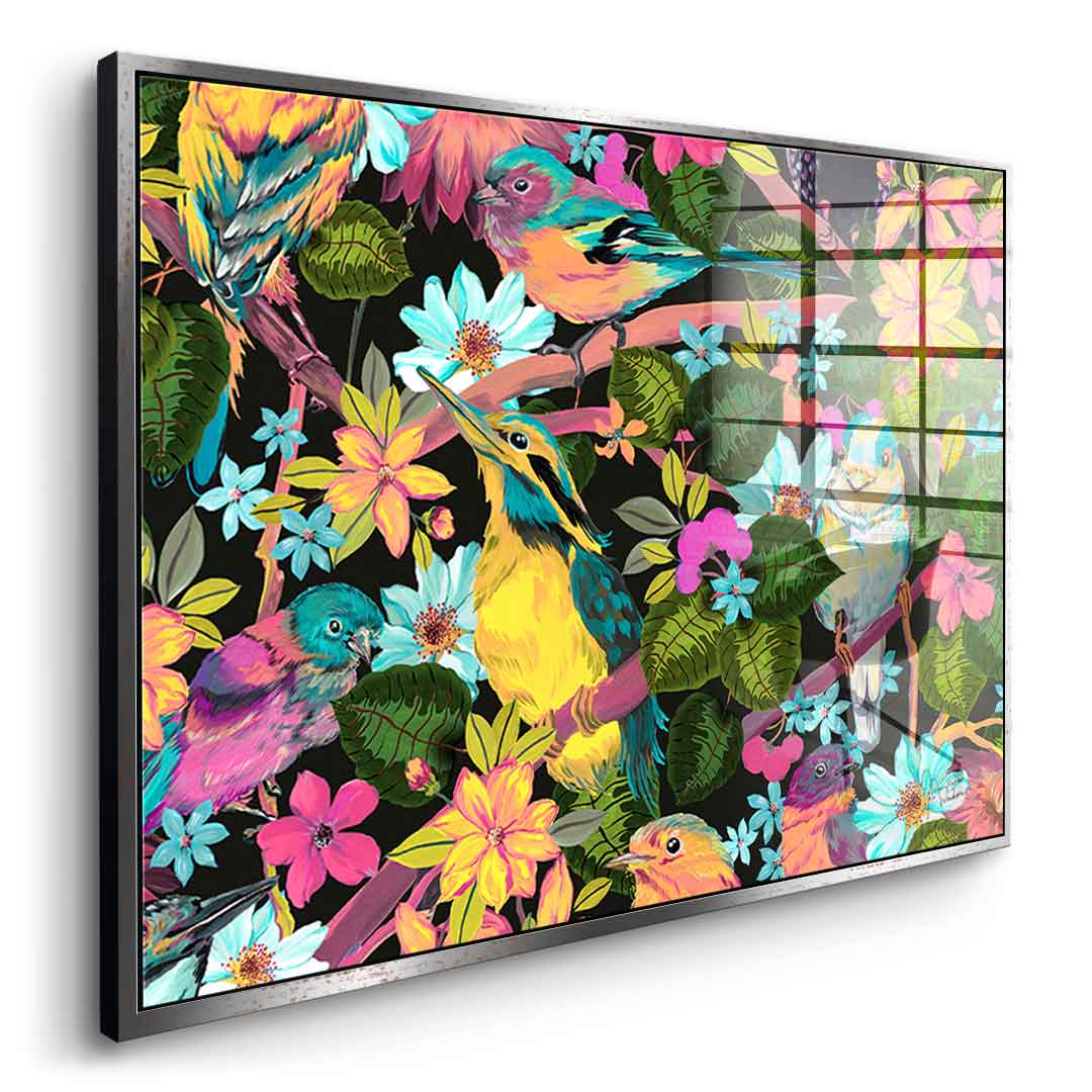 Flowers and Birds - Acrylic glass