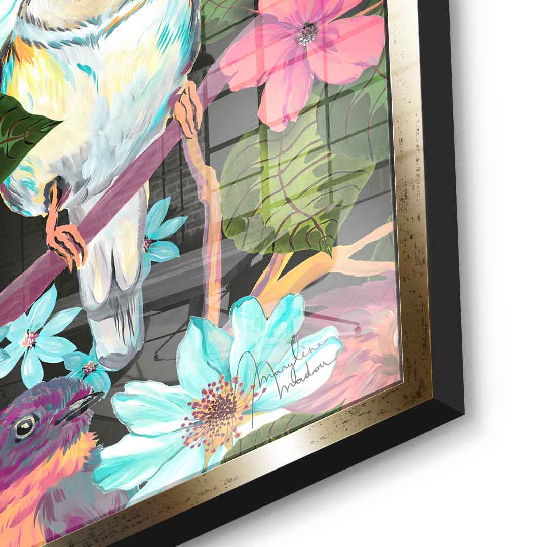 Flowers and Birds - Acrylic glass