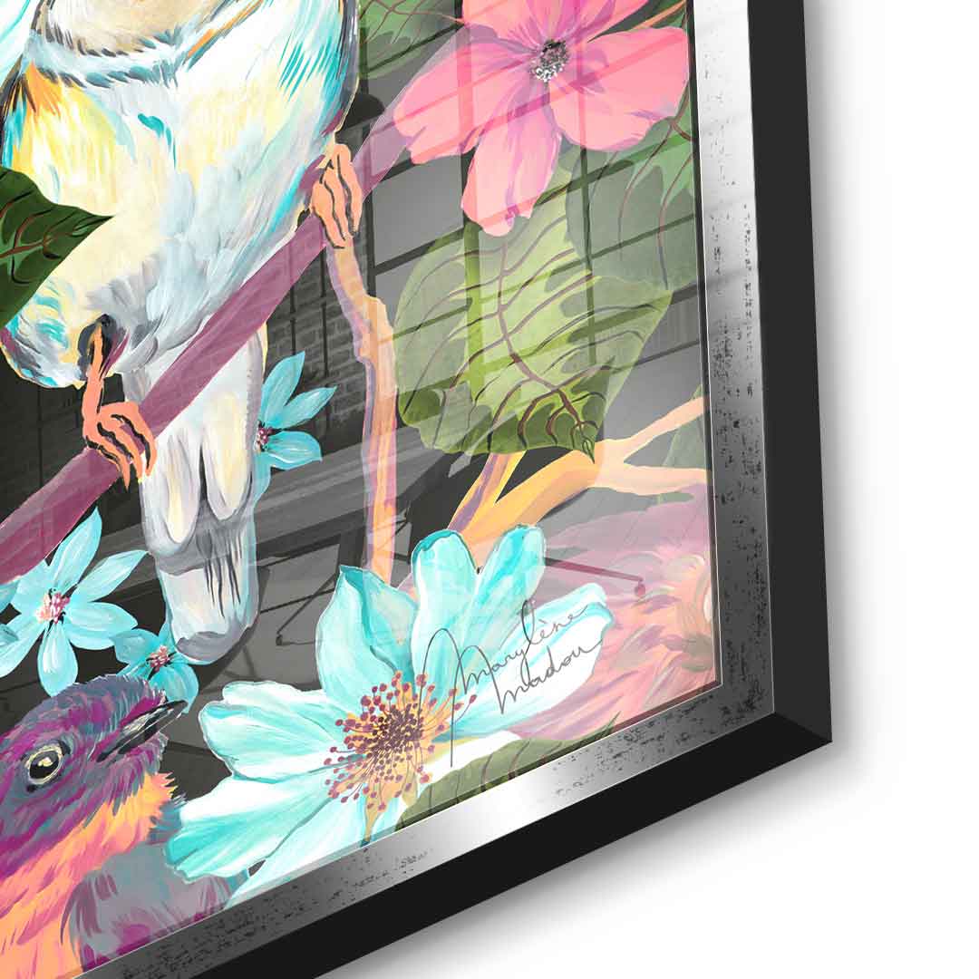 Flowers and Birds - Acrylic glass