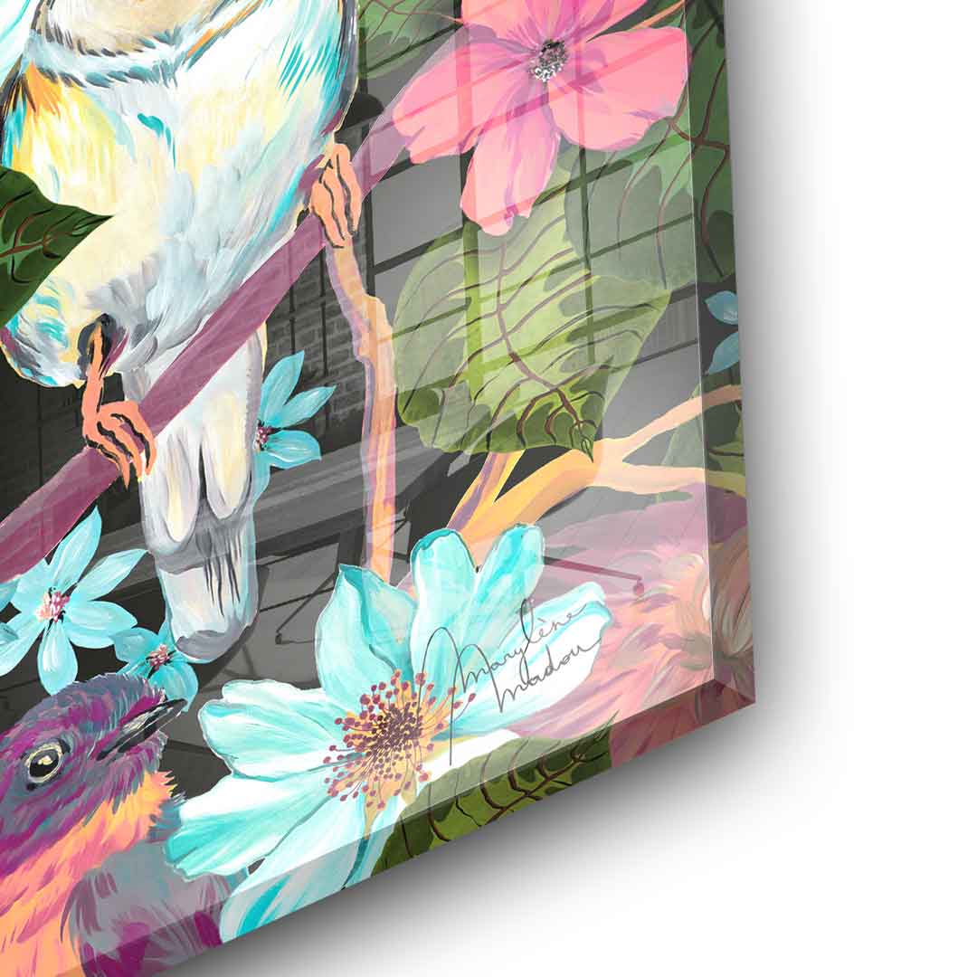 Flowers and Birds - Acrylic glass