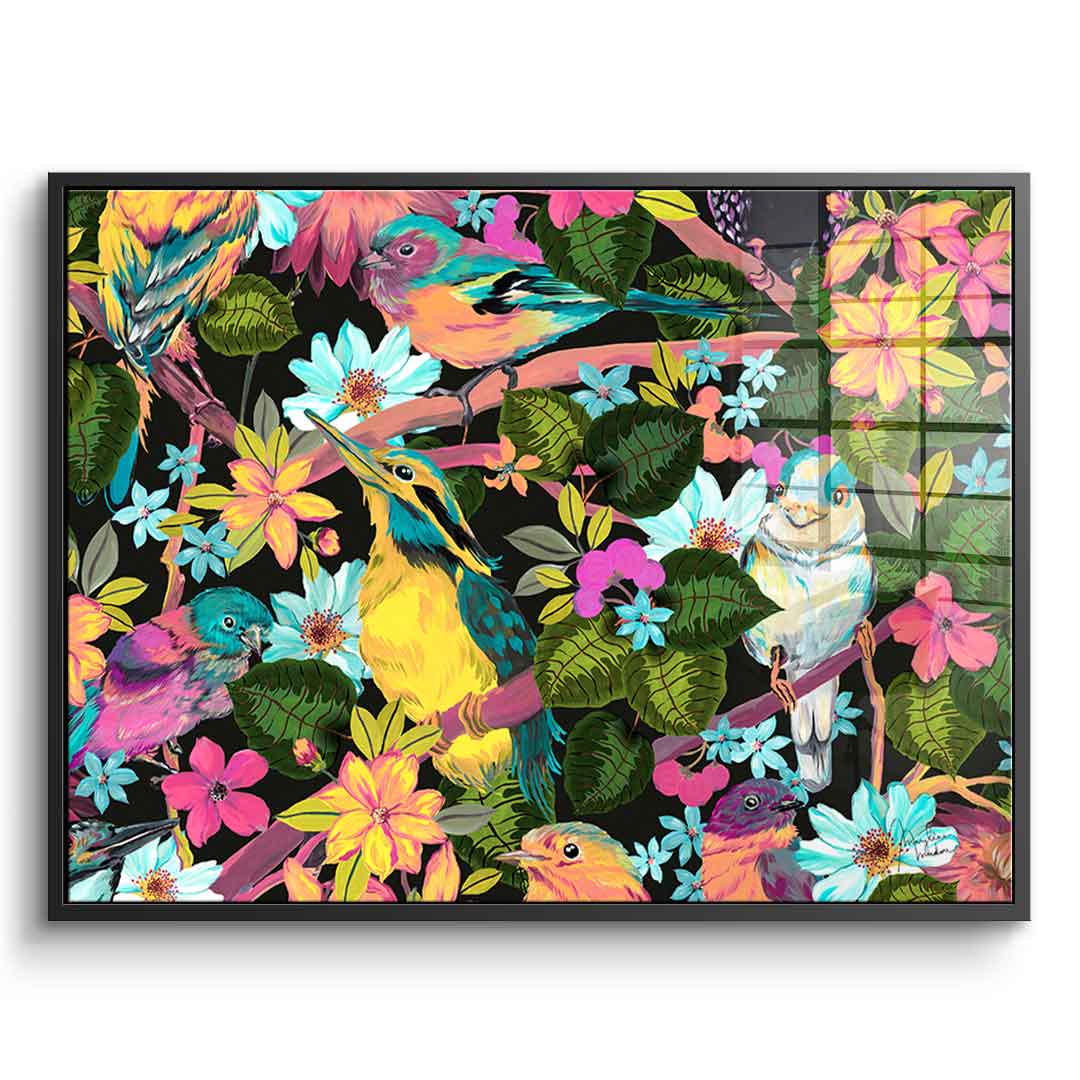 Flowers and Birds - Acrylic glass