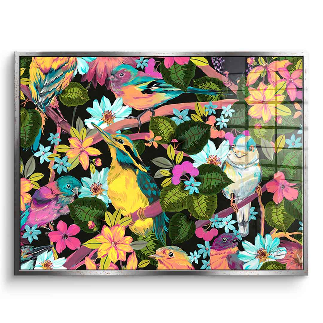 Flowers and Birds - Acrylic glass