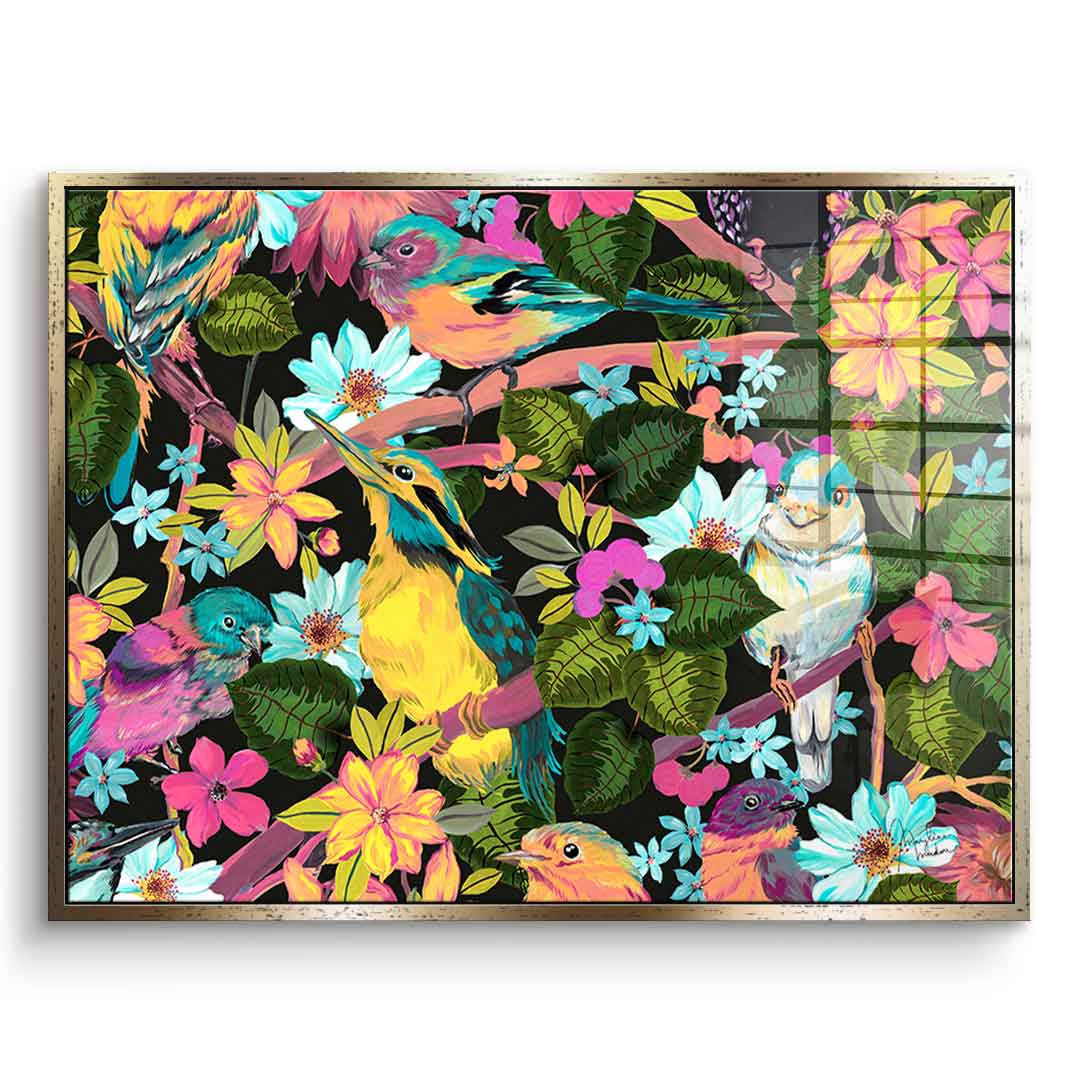 Flowers and Birds - Acrylic glass
