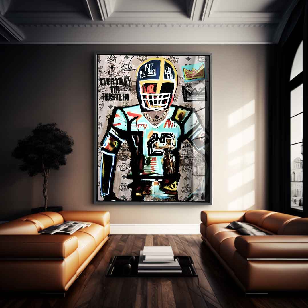 Football Hustlin - Acrylglas