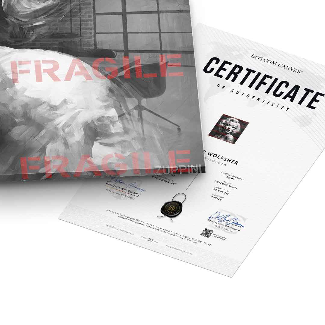 Fragile Monroe - szkło akrylowe