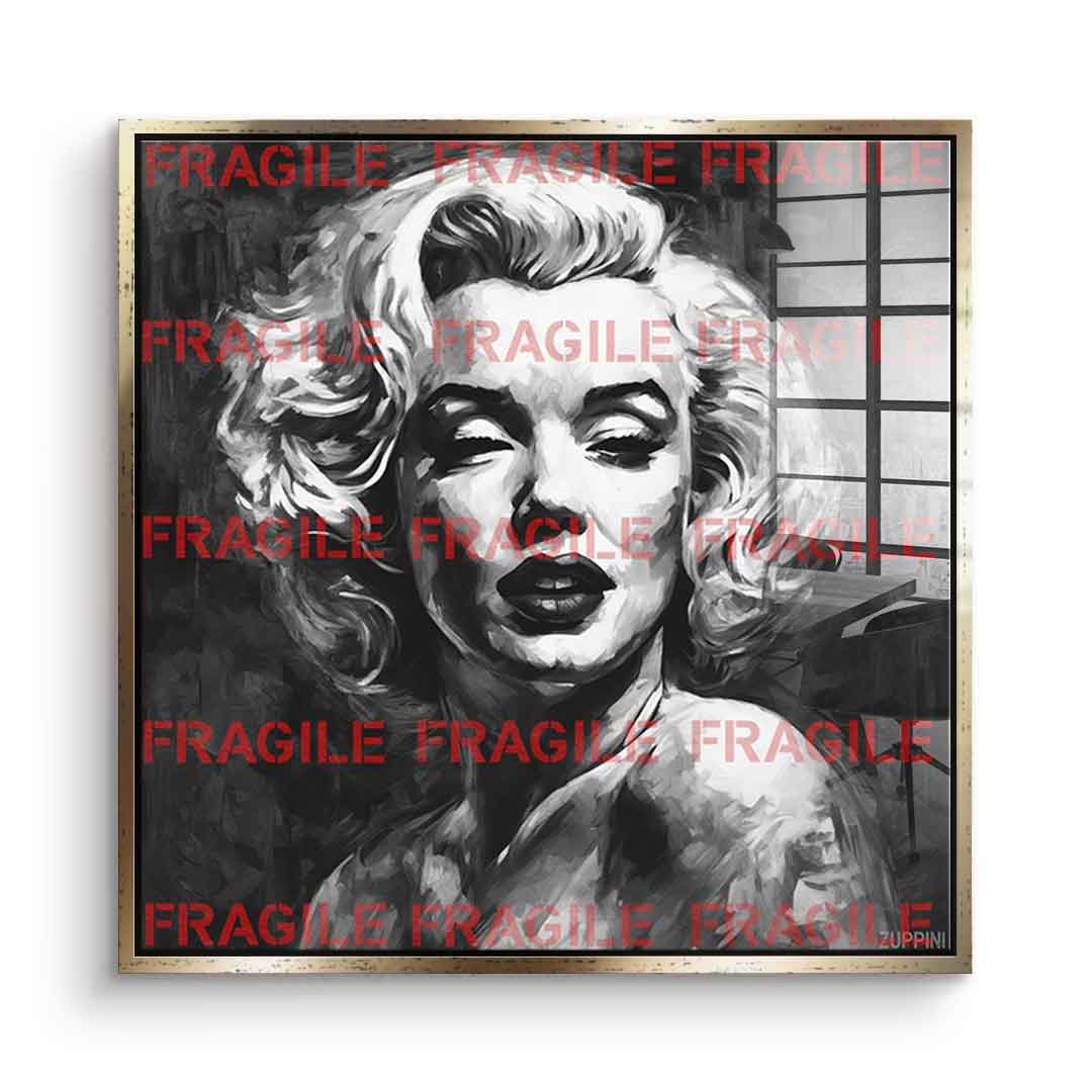 Fragile Monroe - szkło akrylowe