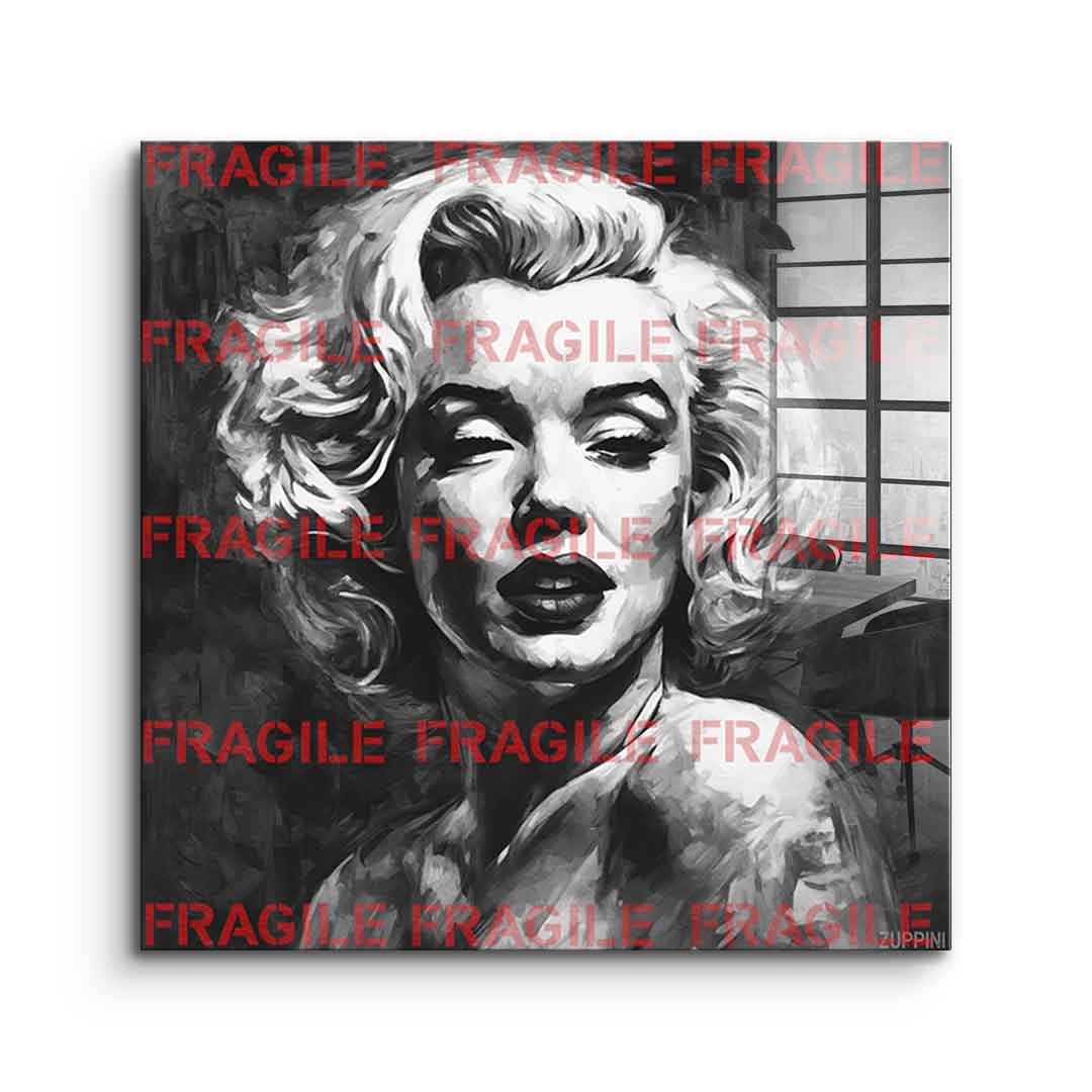 Fragile Monroe - szkło akrylowe