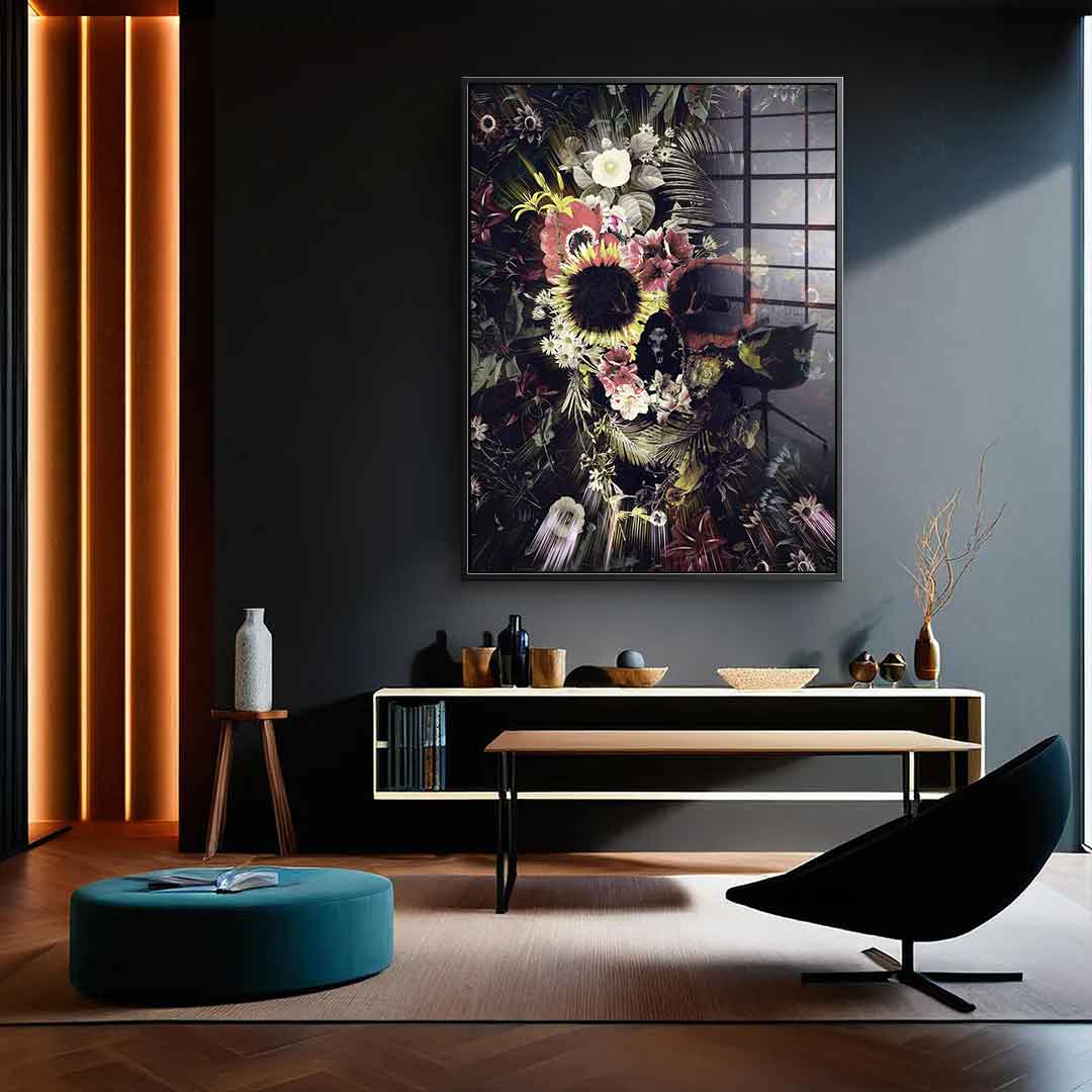 Garden Skull - Acrylglas
