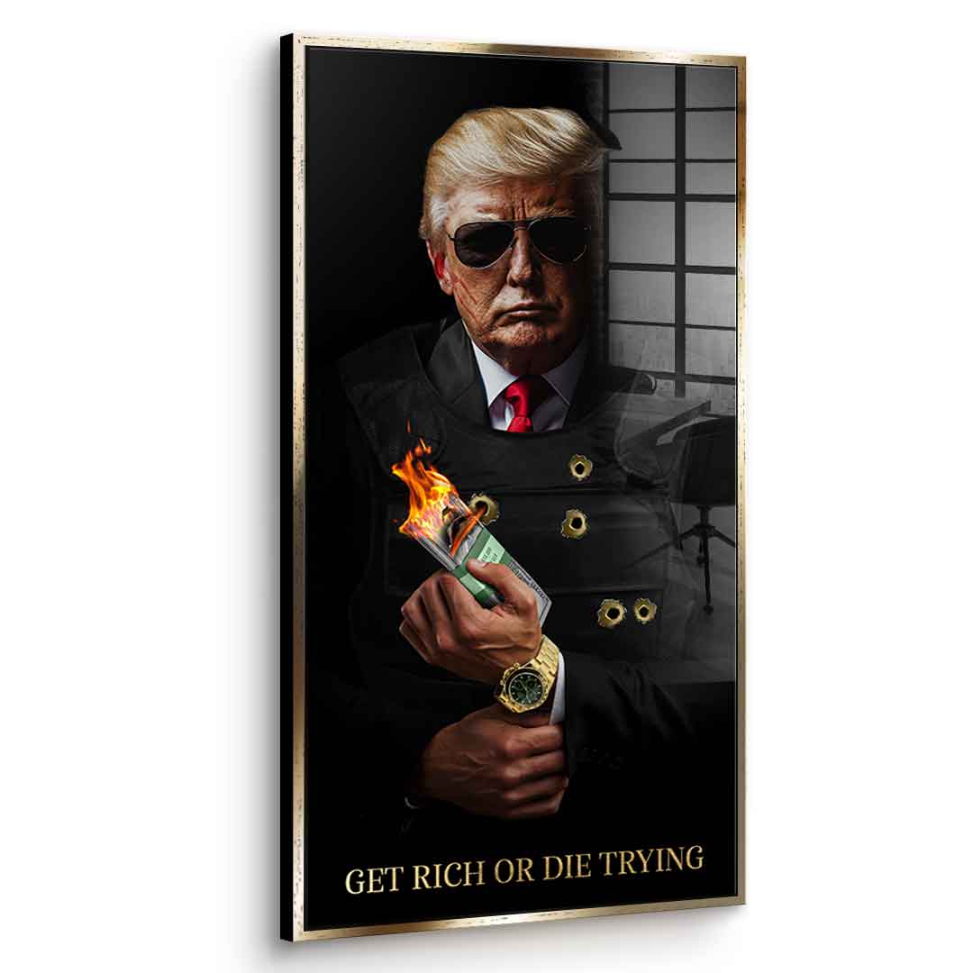 Zbić fortunę albo zginąć próbując #Trump - Szkło akrylowe