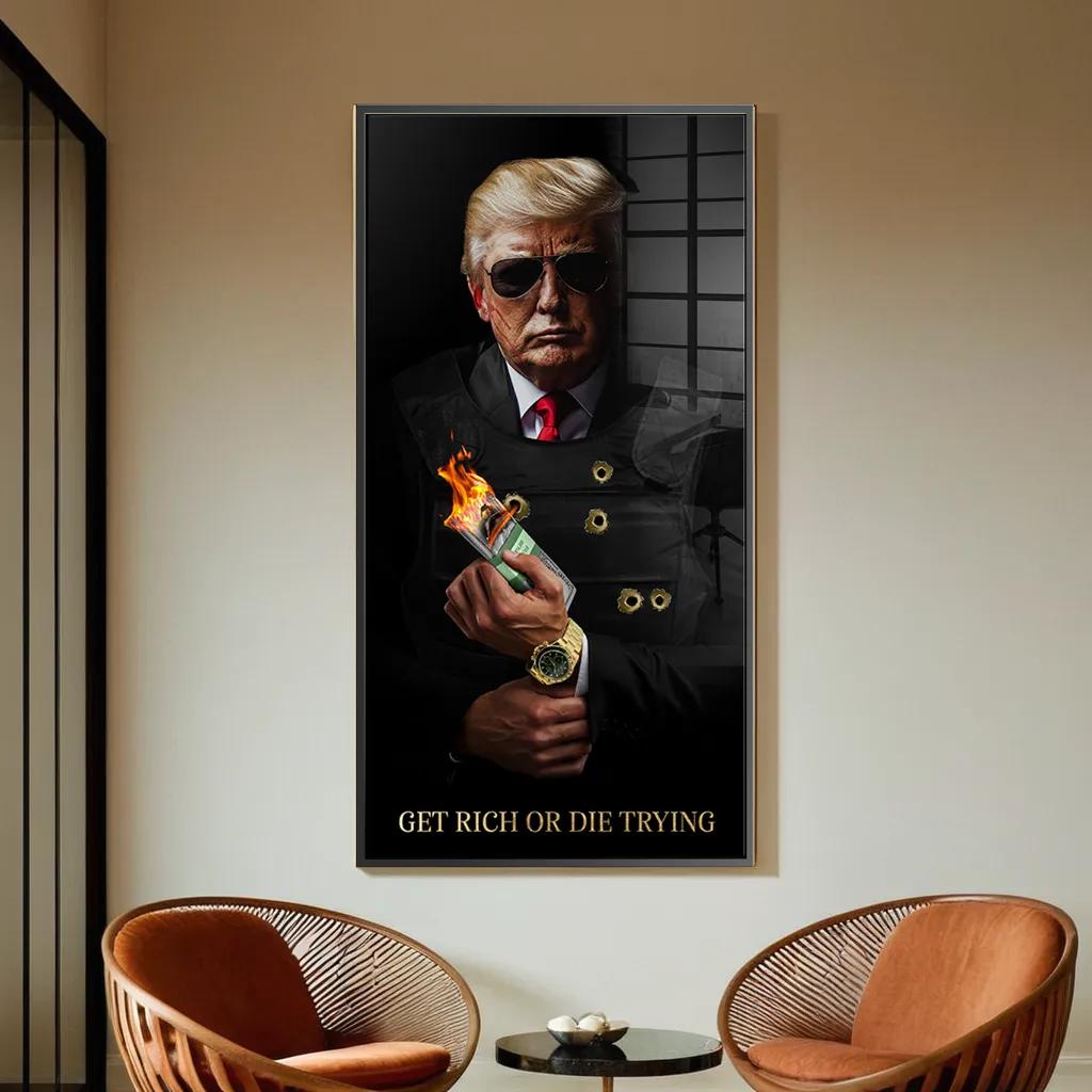 Zbić fortunę albo zginąć próbując #Trump - Szkło akrylowe