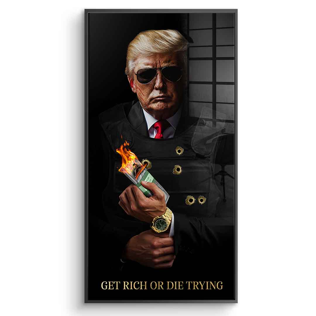 Zbić fortunę albo zginąć próbując #Trump - Szkło akrylowe