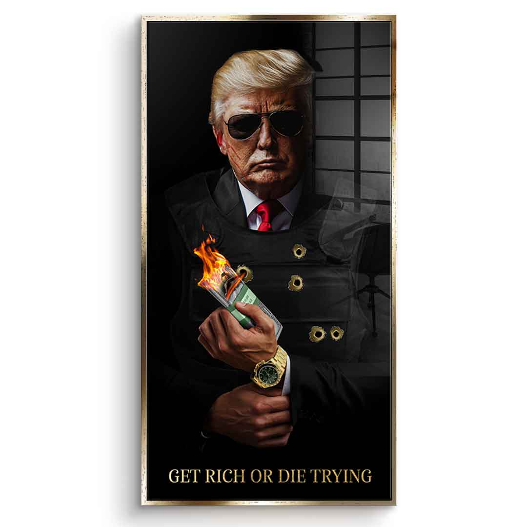 Zbić fortunę albo zginąć próbując #Trump - Szkło akrylowe