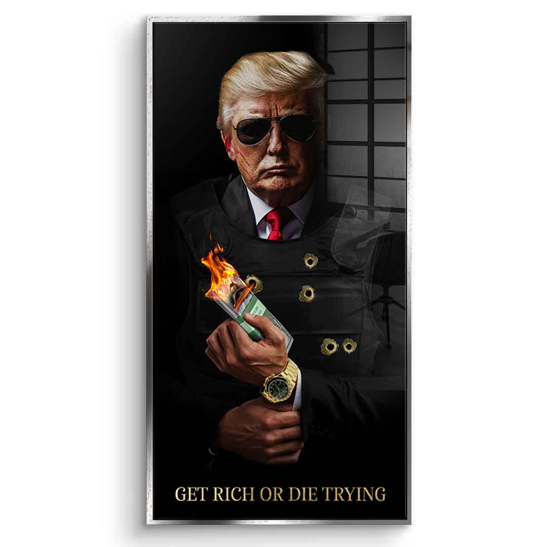 Zbić fortunę albo zginąć próbując #Trump - Szkło akrylowe