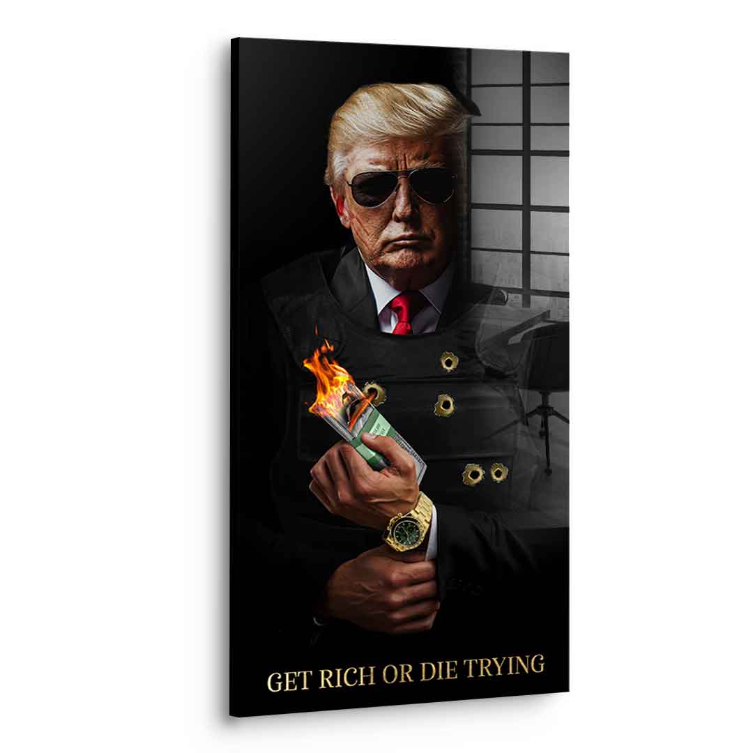 Zbić fortunę albo zginąć próbując #Trump - Szkło akrylowe