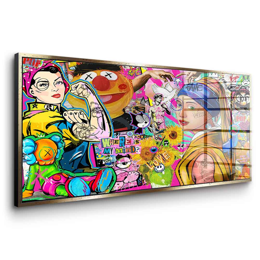 Girl - Where is my mind - Acrylglas