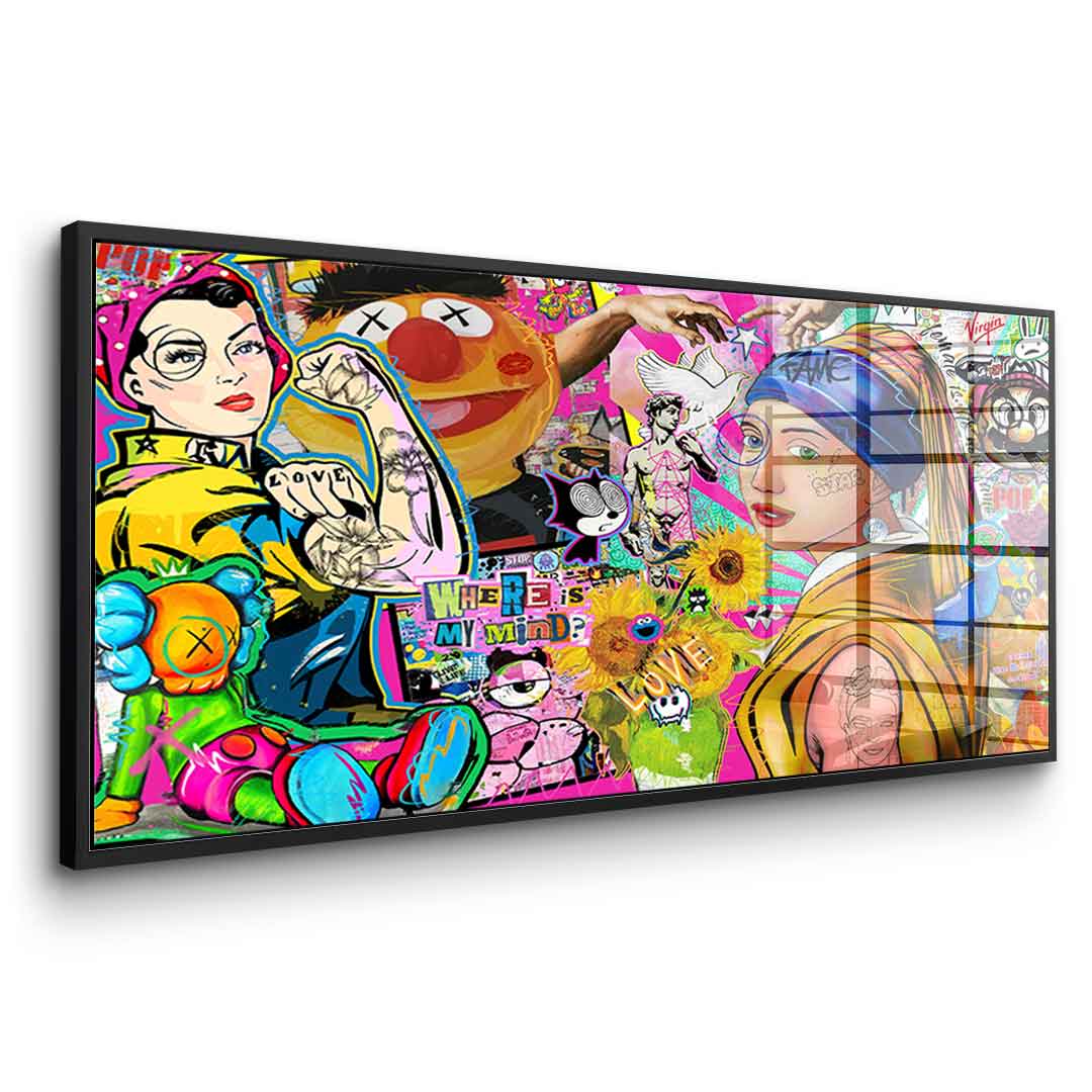 Girl - Where is my mind - Acrylglas