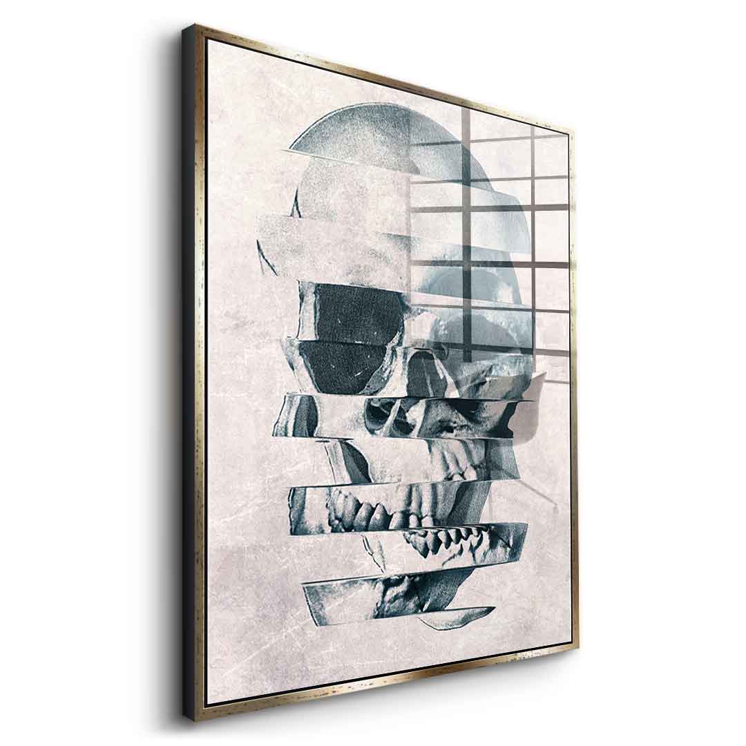 Glitch Skull - Acrylglas