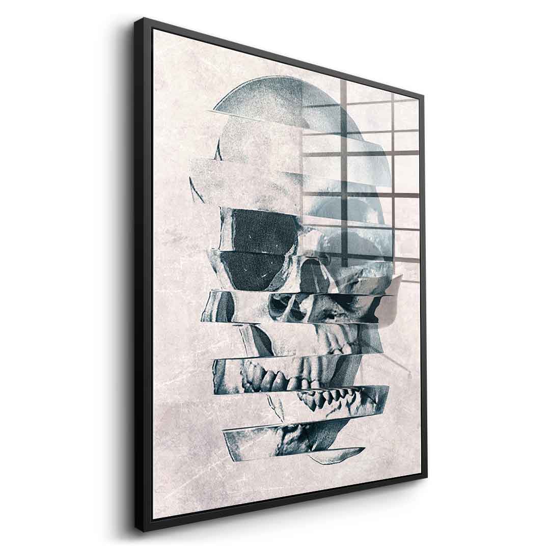 Glitch Skull - Acrylglas